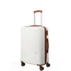 Travelite Bali 4 Wiel Trolley M white/cognac