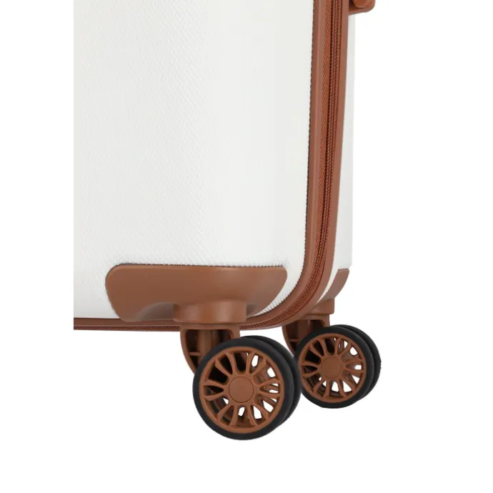 Travelite Bali 4 Wiel Trolley M white/cognac