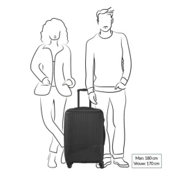 Travelite Bali 4 Wiel Trolley M blue