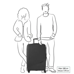 Travelite Bali 4 Wiel Trolley L black