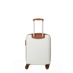 Travelite Bali 4 Wiel Trolley S white/cognac