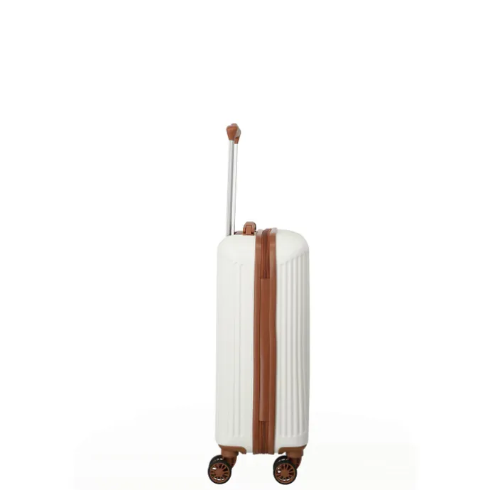 Travelite Bali 4 Wiel Trolley S white/cognac