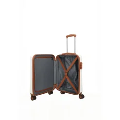 Travelite Bali 4 Wiel Trolley S white/cognac