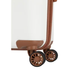 Travelite Bali 4 Wiel Trolley S white/cognac