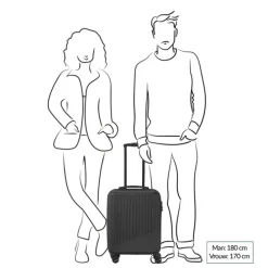 Travelite Bali 4 Wiel Trolley S blue