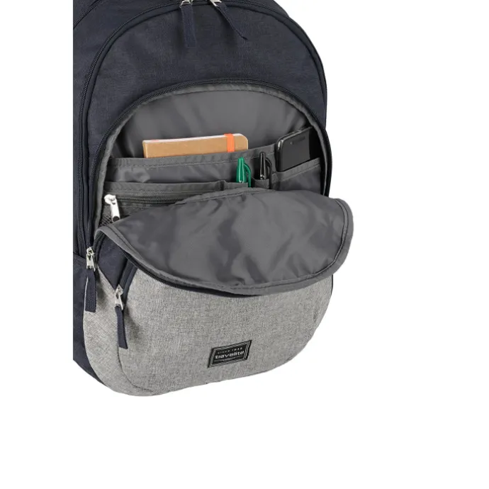Travelite Basics Backpack Melange navy/grey