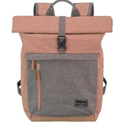Travelite Basics Rollup Backpack rose/grey