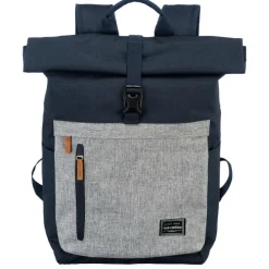 Travelite Basics Rollup Backpack navy/grey