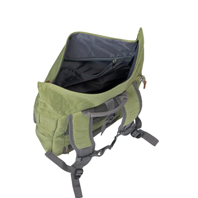 Travelite Basics Rollup Backpack green/grey