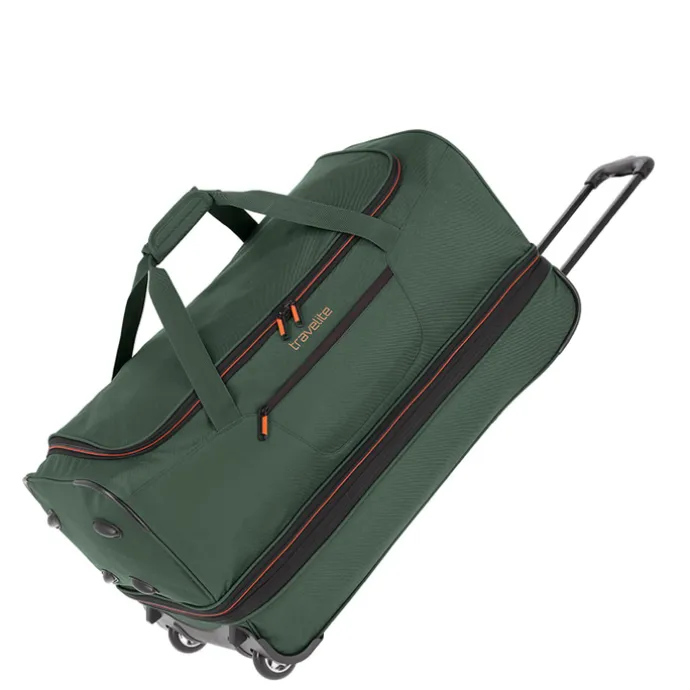 Travelite Basics Wheeled Duffle 70 Expandable dark green