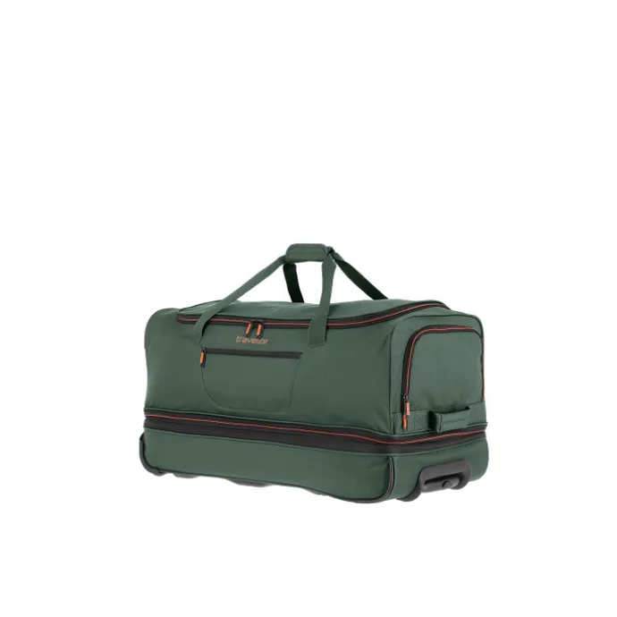 Travelite Basics Wheeled Duffle 70 Expandable dark green