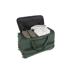 Travelite Basics Wheeled Duffle 70 Expandable dark green