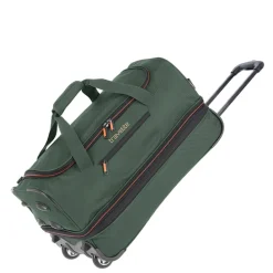 Travelite Basics Wheeled Duffle 55 Expandable dark green