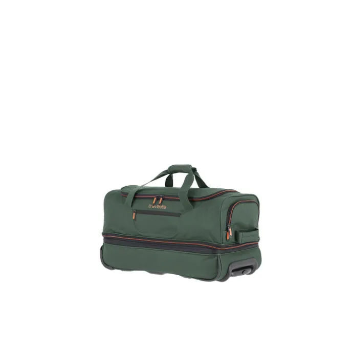 Travelite Basics Wheeled Duffle 55 Expandable dark green