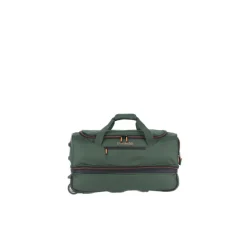 Travelite Basics Wheeled Duffle 55 Expandable dark green