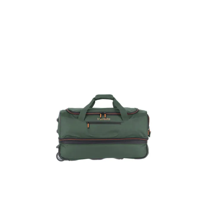 Travelite Basics Wheeled Duffle 55 Expandable dark green