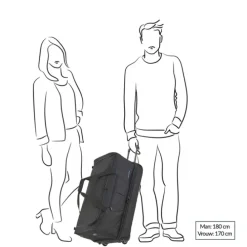 Travelite Basics Wheeled Duffle 70 Expandable black