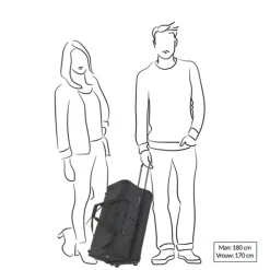 Travelite Basics Wheeled Duffle 55 Expandable grey