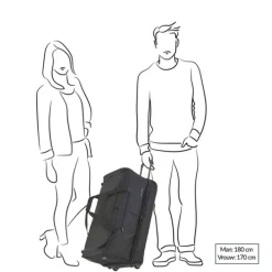 Travelite Basics Wheeled Duffle. Exp. 78cm black