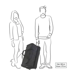Travelite Basics Wheeled Duffle 70 Expandable marine