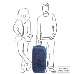 Travelite Basics Wheeled Duffle Active navy