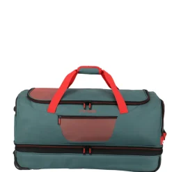 Travelite Basics Wheeled Duffle 70cm Expandable green/orange