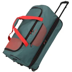 Travelite Basics Wheeled Duffle 70cm Expandable green/orange