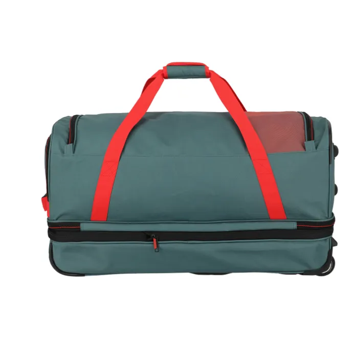 Travelite Basics Wheeled Duffle 70cm Expandable green/orange