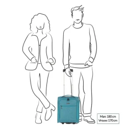 Travelite Cabin 2 Wiel Underseater 43cm petrol