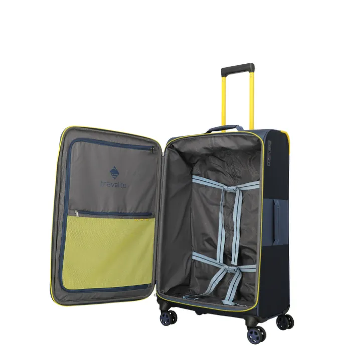 Travelite Color Craze 4 Wheel Trolley L navy
