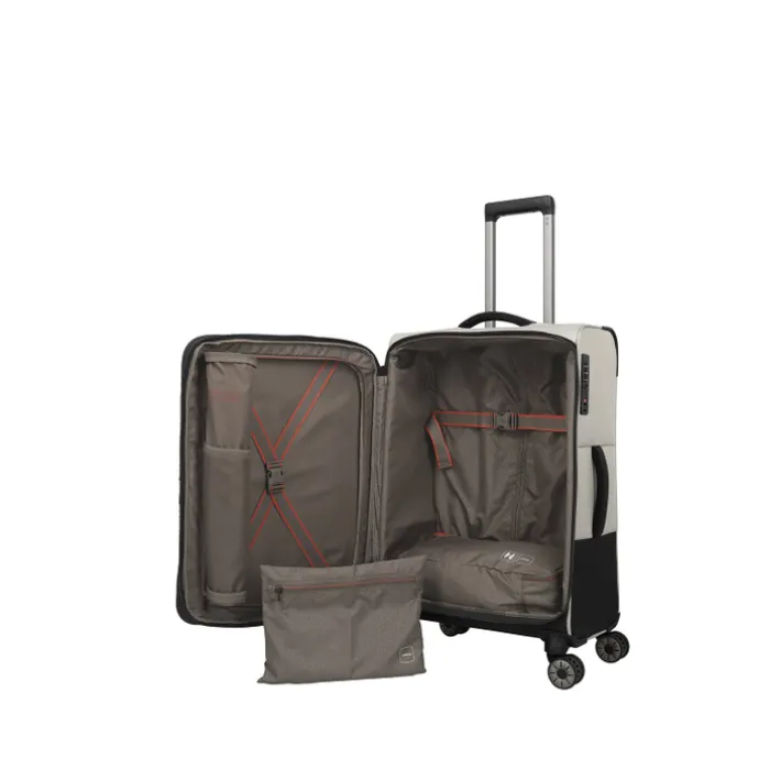 Travelite Crosslite 5.0 4w Trolley M white sand