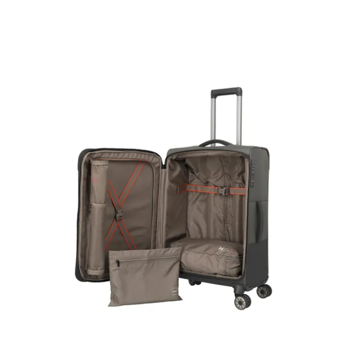 Travelite Crosslite 5.0 4w Trolley M dark olive