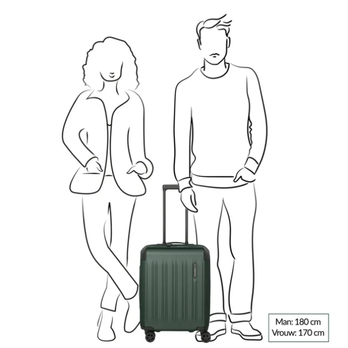Travelite Dynamiic 4 Wheel Cabin Trolley amber