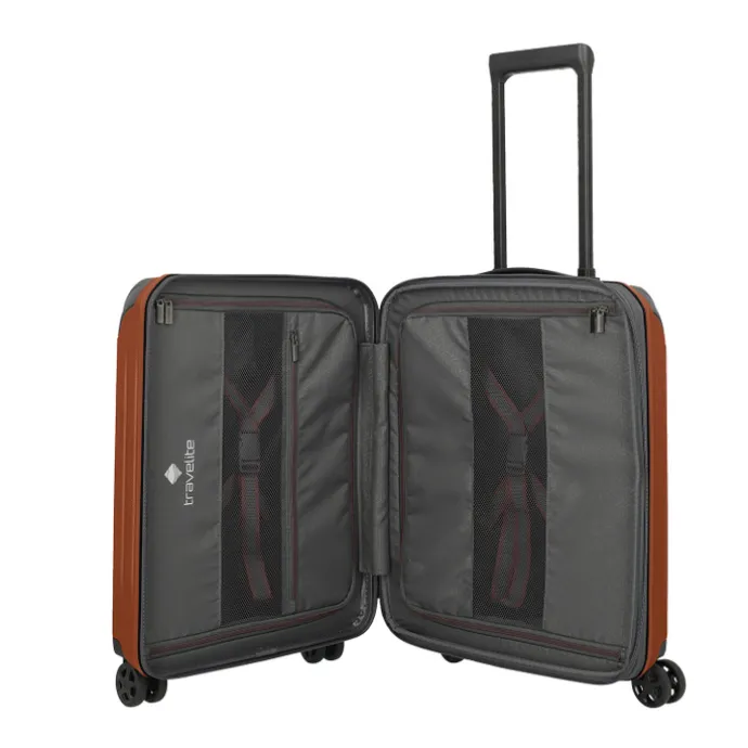 Travelite Dynamiic 4 Wheel Cabin Trolley amber
