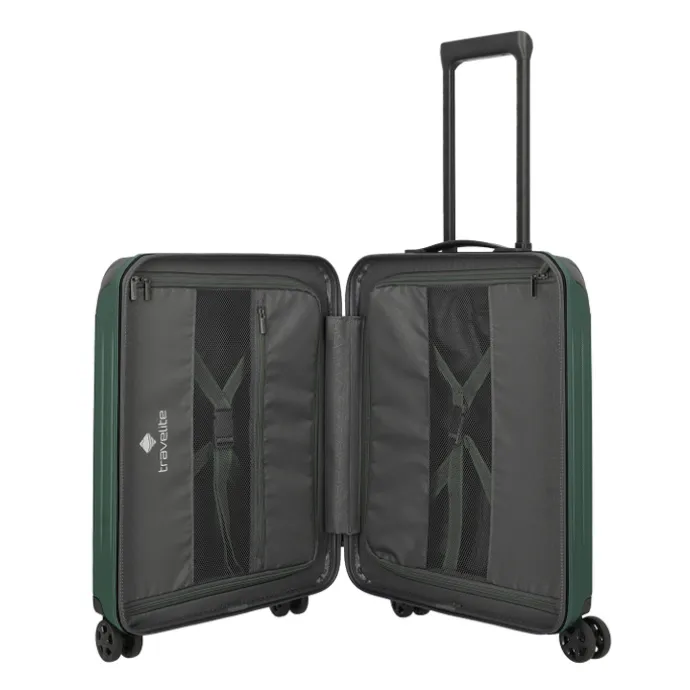 Travelite Dynamiic 4 Wheel Cabin Trolley green