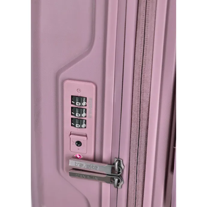 Travelite Elvaa 4 Wiel Trolley M Expandable rosé