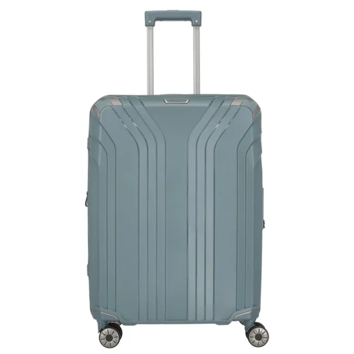 Travelite Elvaa 4 Wiel Trolley M Expandable bluegrey