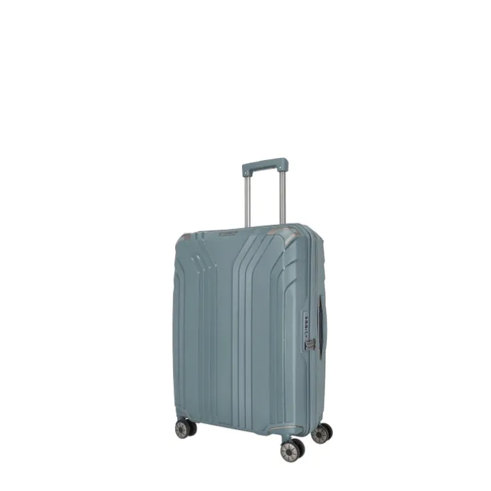 Travelite Elvaa 4 Wiel Trolley M Expandable bluegrey