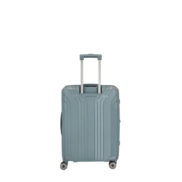 Travelite Elvaa 4 Wiel Trolley M Expandable bluegrey