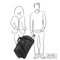 Travelite Kick Off Wheeled Duffle rose