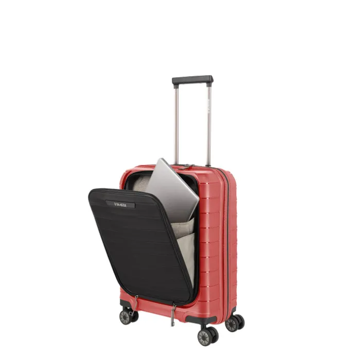 Travelite Mooby 4w Trolley S Frontpocket red