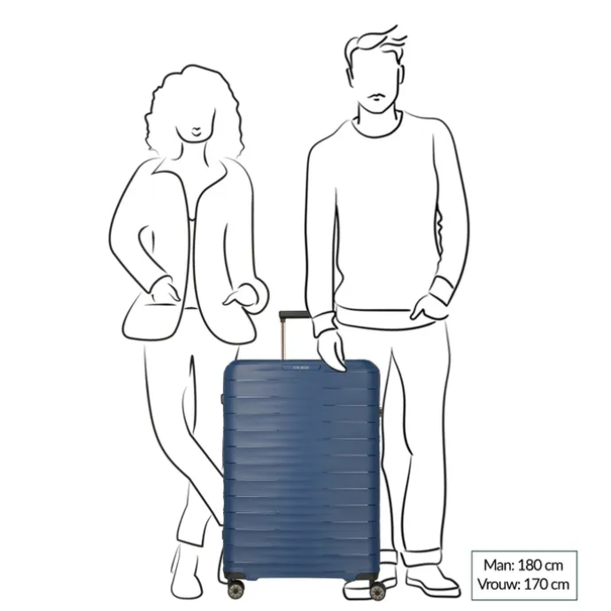 Travelite Mooby 4w Trolley L red