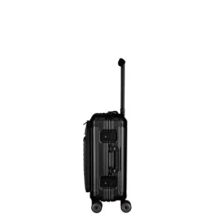 Travelite Next 2.0 Aluminium 4 Wiel Trolley S with Frontpocket black matt