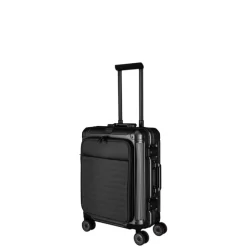 Travelite Next 2.0 Aluminium 4 Wiel Trolley S with Frontpocket black matt