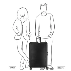 Travelite Next 2.0 Aluminium 4w Trolley L black matt