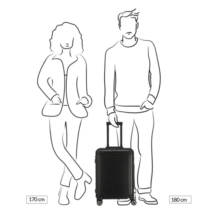 Travelite Next 2.0 Aluminium 4w Trolley S black matt