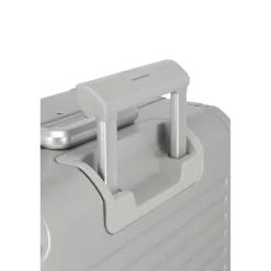 Travelite Next 2.0 Aluminium 4 Wiel Trolley S with Frontpocket silver
