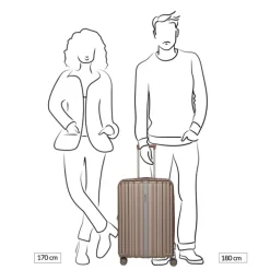 Travelite Paros 4W Trolley M cappuccino