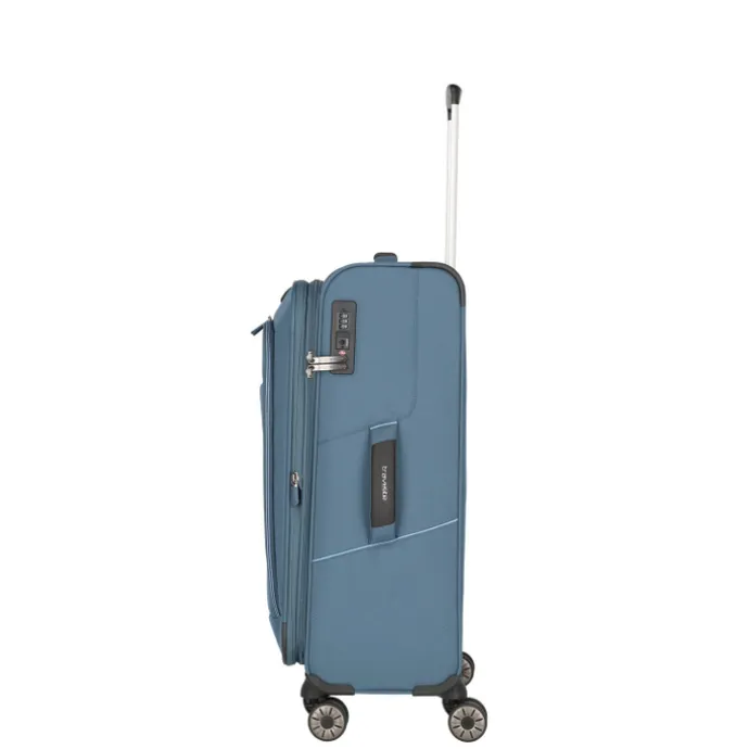Travelite Skaii 4 Wheel Trolley M Expandable blue
