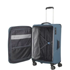 Travelite Skaii 4 Wheel Trolley M Expandable blue